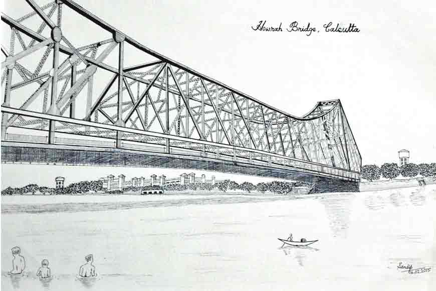 Trace Kolkata through Ink and Paper drawings of 76yearold engineer Sandip  Chatterjee