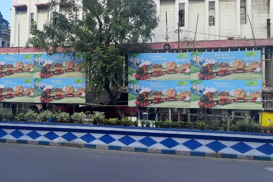 Chopping of trees in Kolkata for pujo pandals and ad hoardings