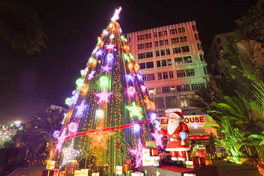 Where can you see Kolkata’s tallest Christmas tree?