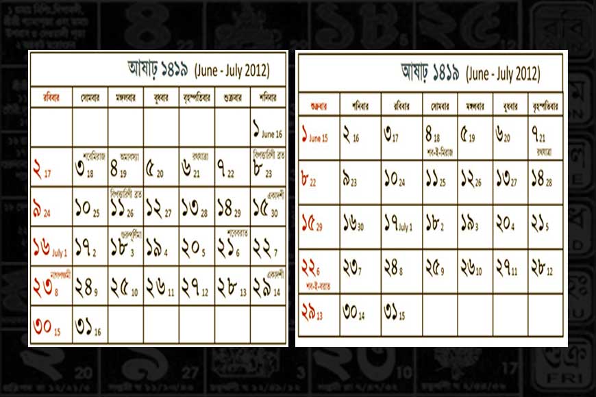 A few Bengali calendar basics as we begin 1429