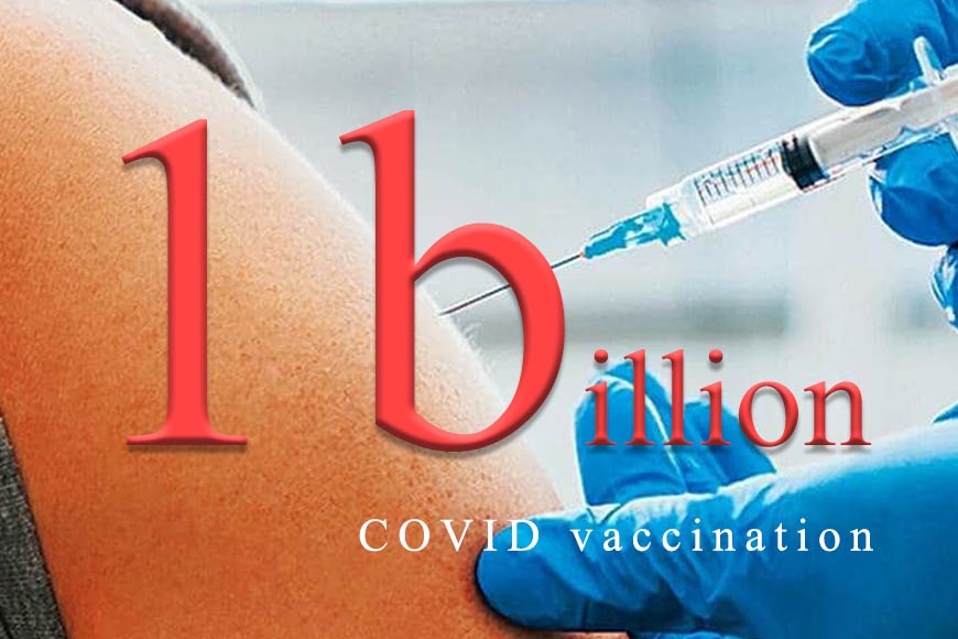 On a day when India crossed 1 billion COVID vaccination