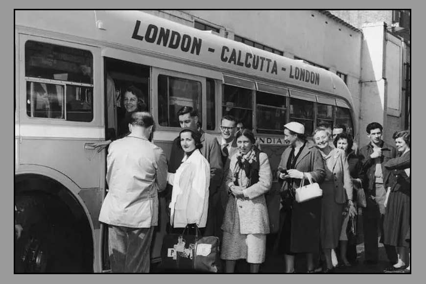 The bus route between Calcutta and England that crossed 150 borders!