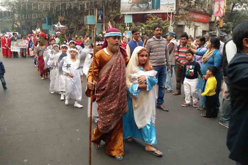 Musical parade at Kolkata Christmas Carnival