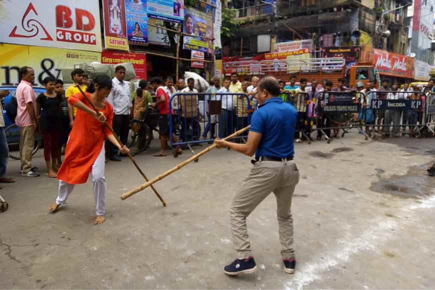 Indraneel Bandopadhyay tries to keep the tradition of Lathi Khela alive in Bengal