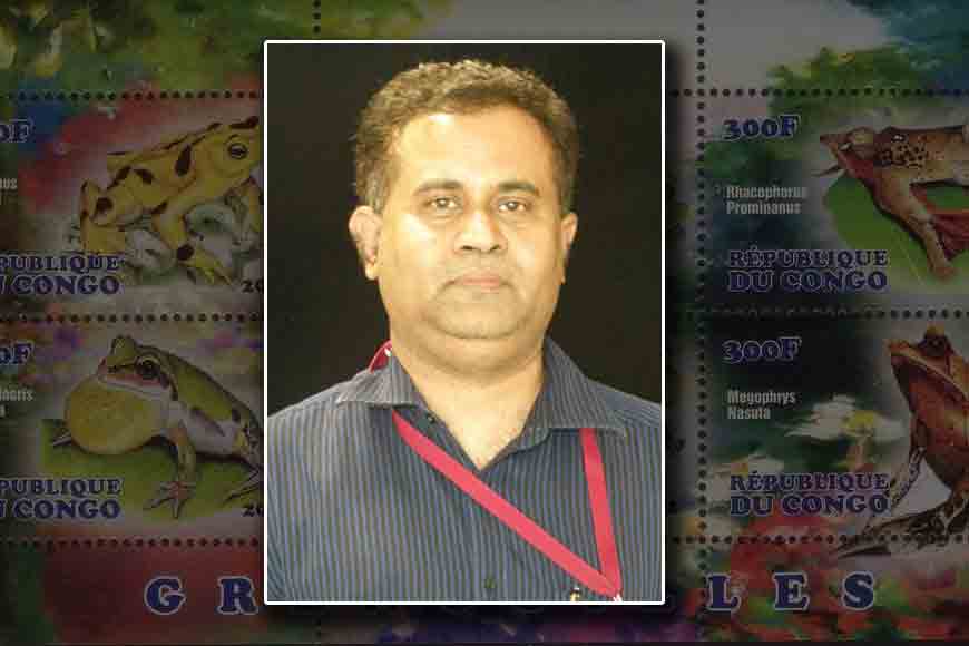 Bengali professor in Guinness Book for frog stamps