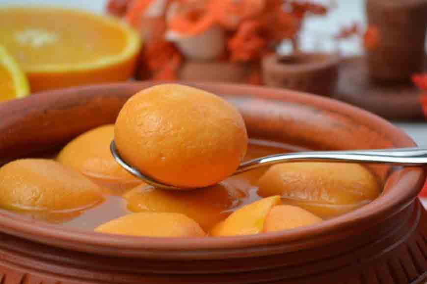 Orange Rosogollas of Kolkata