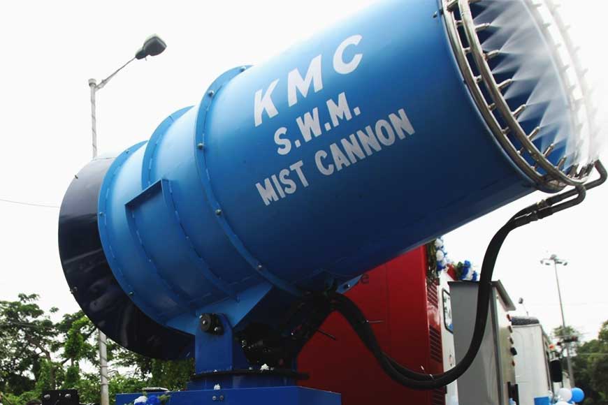 KMC brings ‘Mist Cannon Machine’ to sanitize Kolkata Streets