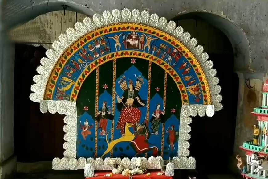 Durga worshipped as Pateshwari Devi at Burdwan Rajbari