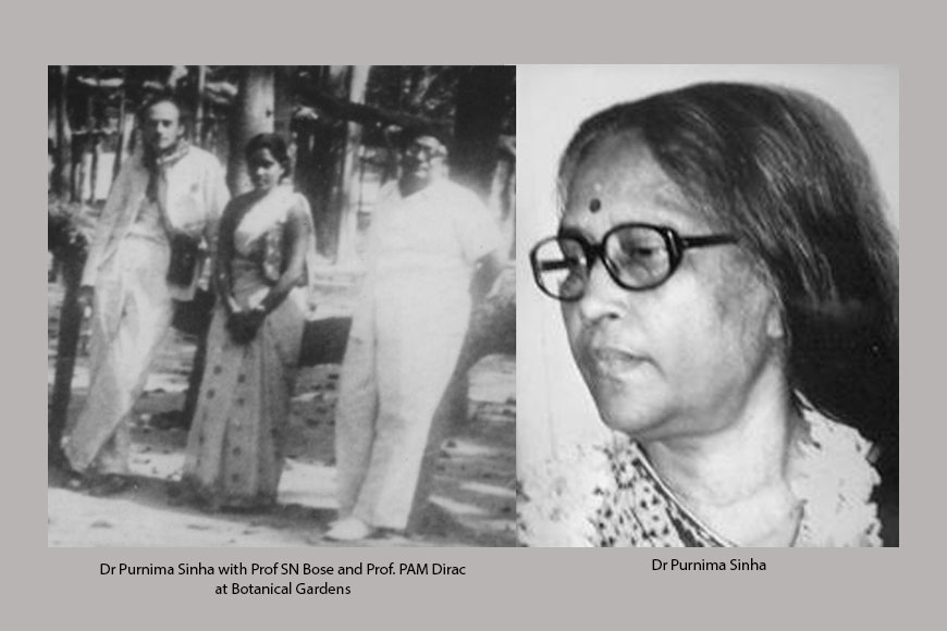 Dr Purnima Sinha, the first female physicist from C.U., who did her PhD way back in the 1950s