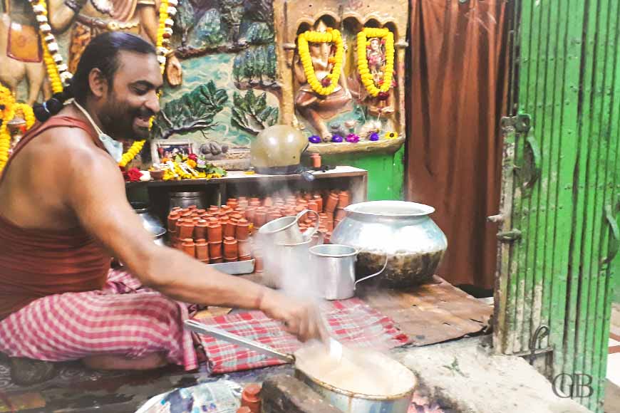 Baba Bhootnath’s tea stall at Nimtala Ghat