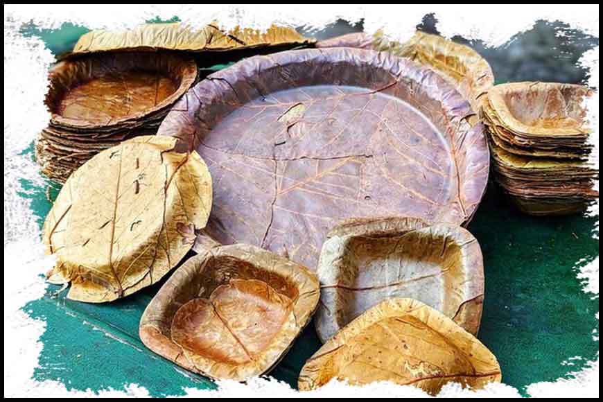 Bengal’s traditional Sal leaf utensils