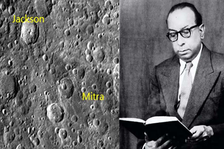 Why is a moon’s crater named after illustrious Bengali scientist Sisir Kumar Mitra?