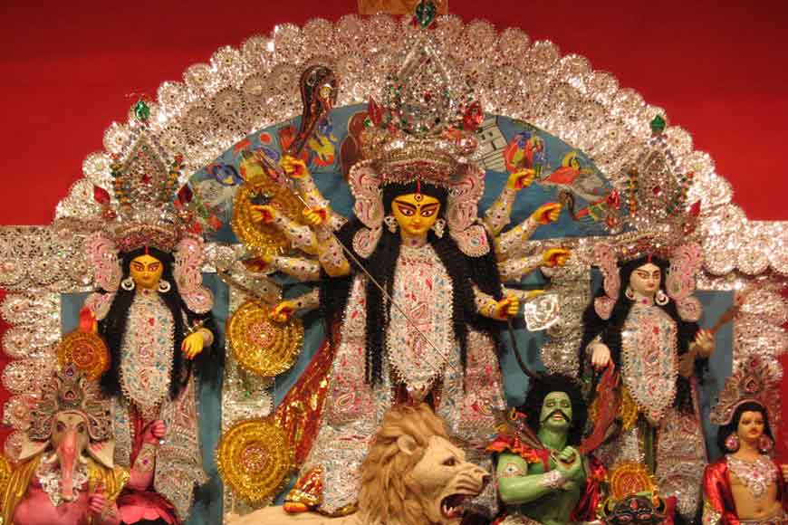 Season’s tallest Durga idol sets sail for USA