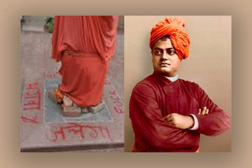 Statue vandalised in JNU! Didn’t Swami Vivekananda preach tolerance?