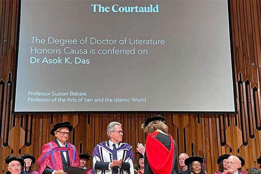 London University confers D.Litt. on Mughal art historian Asok Kumar Das - GetBengal story