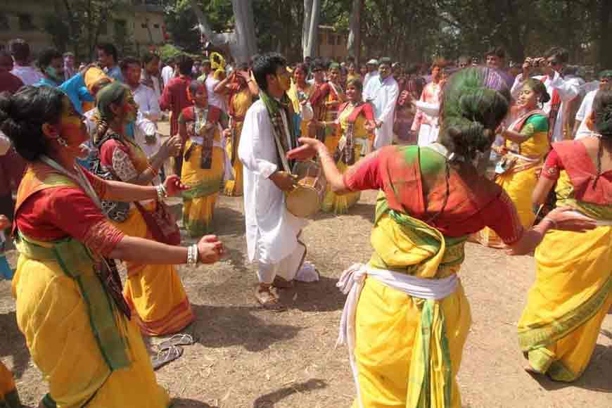 Basanta Utsav of Santiniketan was started by Tagore’s ‘Shomi’