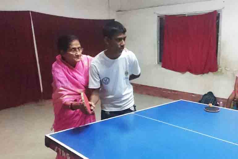 She coaches Table Tennis stars from Bengal at 75!