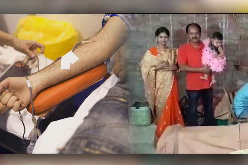 Father organizes blood donation camp on daughter’s annaprasan