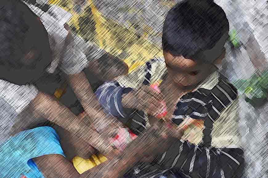 Platform Children of Howrah Station