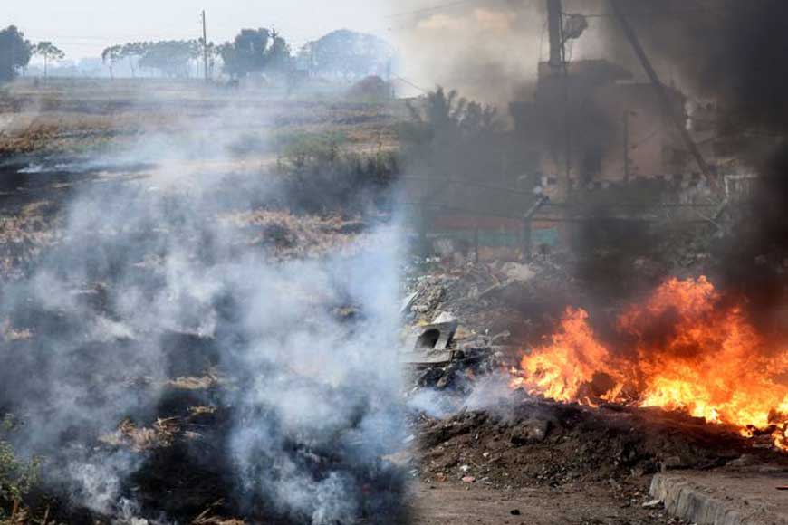 Is Haryana-Punjab’s stubble burning similar to Bengal’s straw and garbage burning?