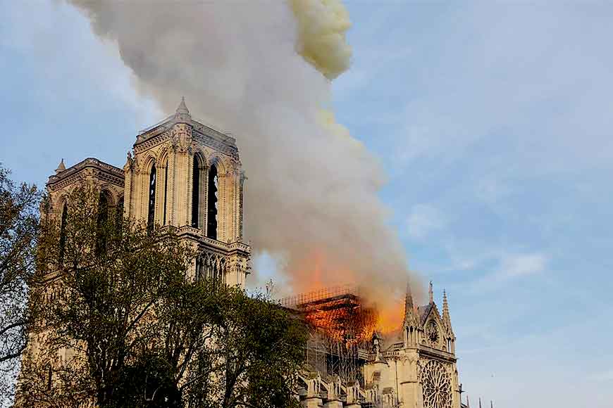 Aparajita Sen from France - Mourning for Notre Dame Cathedral 