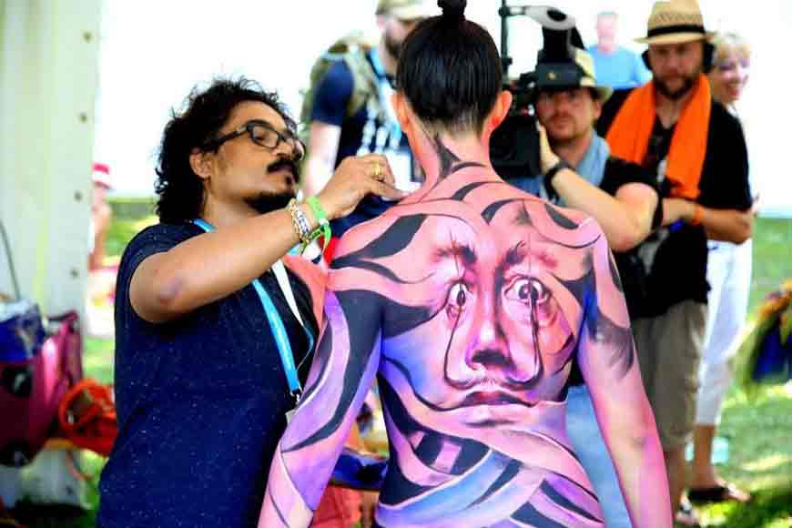 Artist Sanatan Dinda speaks to GB on nudity and body painting