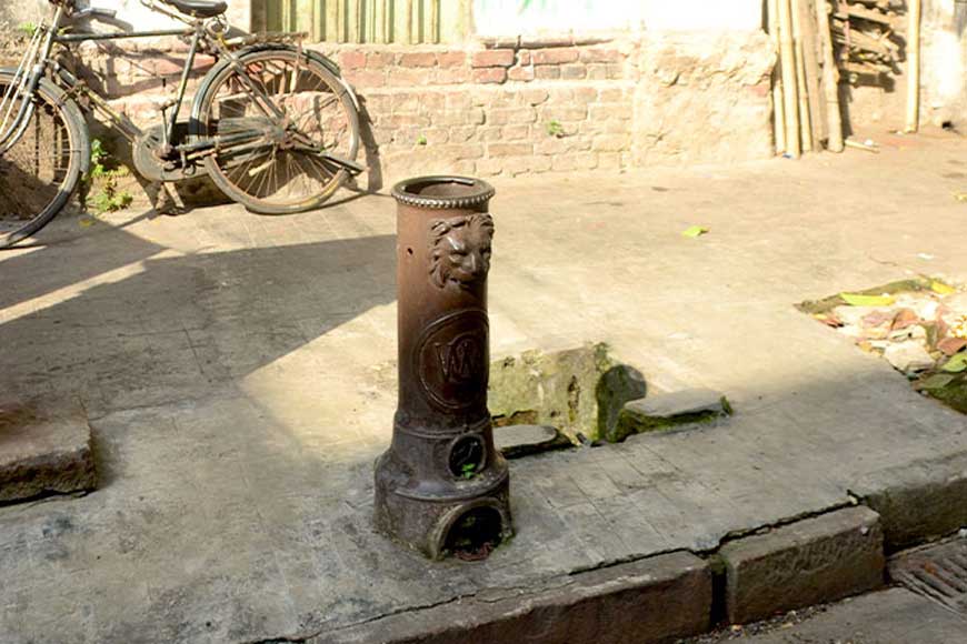 The Greco-Roman lion taps are still found on the streets of Kolkata