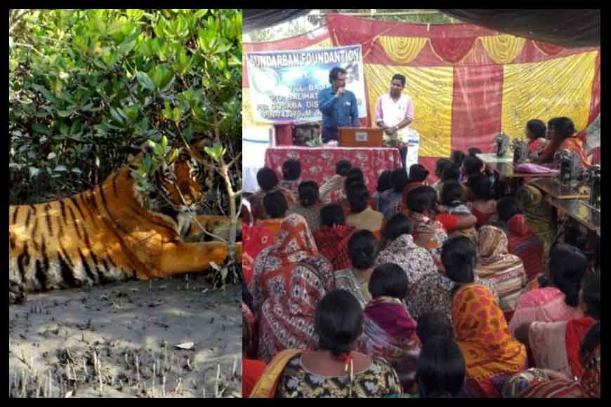 Hi-Fashion clothes this Puja being made by Tiger Widows of Sunderbans