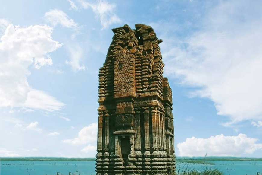 Ancient Jain temples submerged by Panchet Dam in Purulia